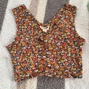 Floral crop top